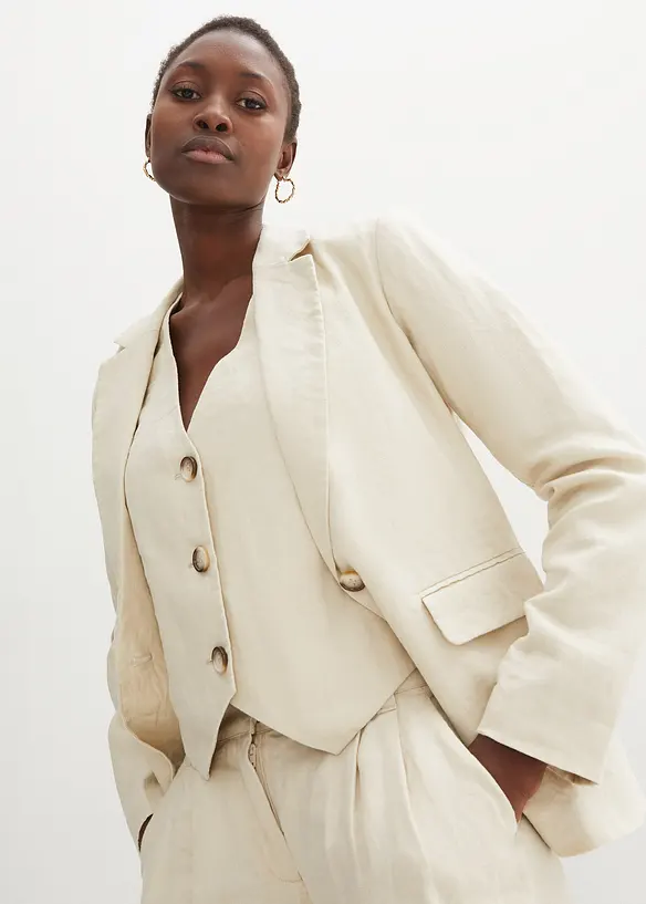 Blazer aus reinem Leinen, bonprix