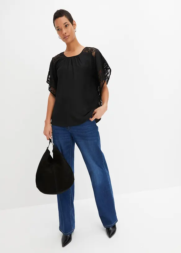 Blouse avec applications, bonprix