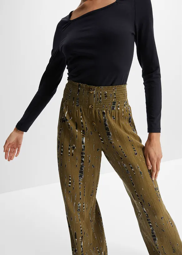 Palazzo-Hose aus fließender Viskose, bonprix