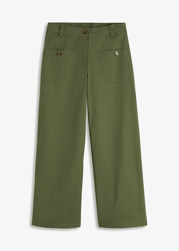 Wide Leg Hose, High Waist, Bequembund, bonprix