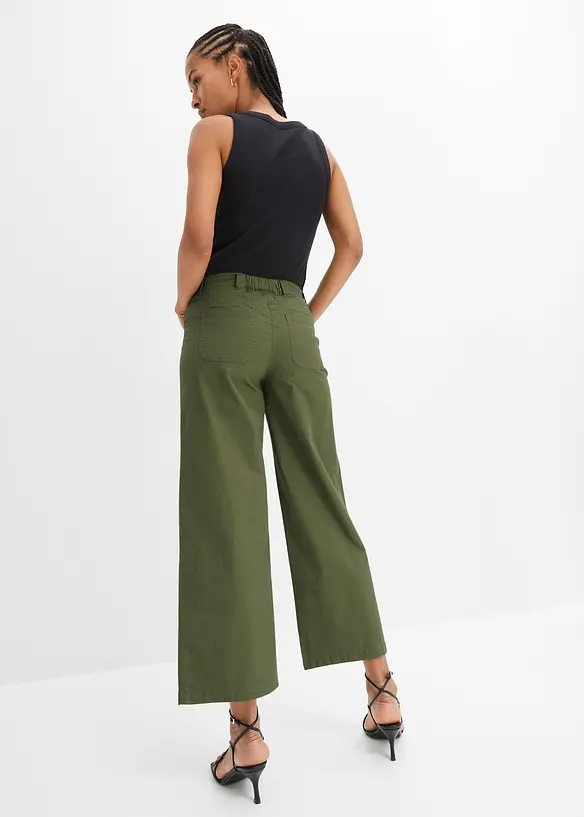 Wide Leg Hose, High Waist, Bequembund, bonprix