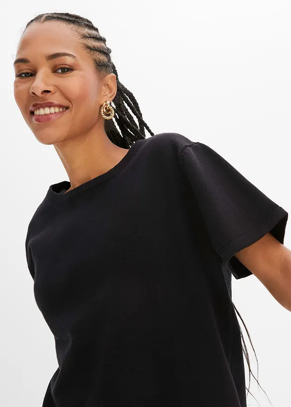T-shirt en fine maille 100% coton, bonprix