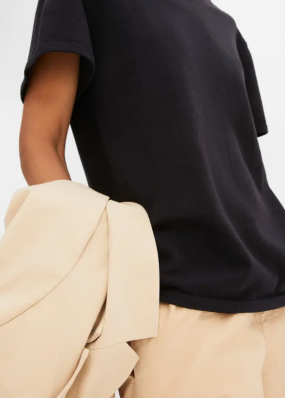 T-shirt en fine maille 100% coton, bonprix