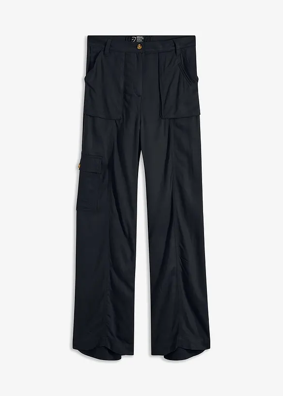 fließende, weite Cargohose, bonprix