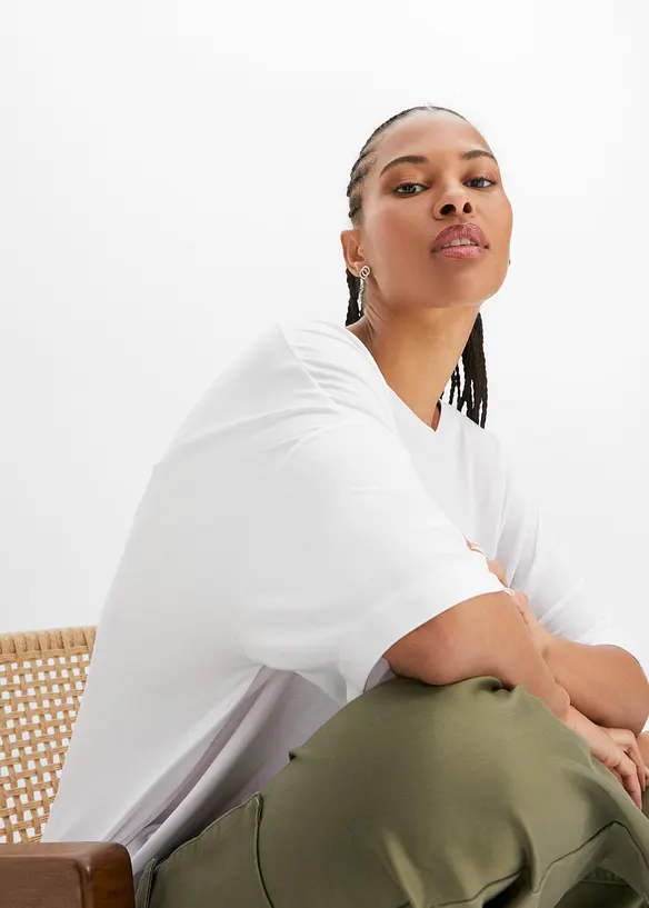 Oversize-Shirt aus fließender Viskose, bonprix