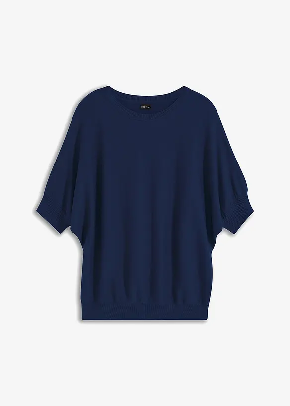 Pull en fine maille de coton mélangé, bonprix
