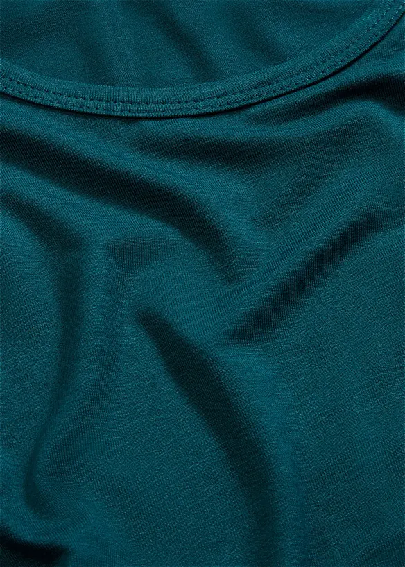 T-shirt à col rond en viscose douce, bonprix