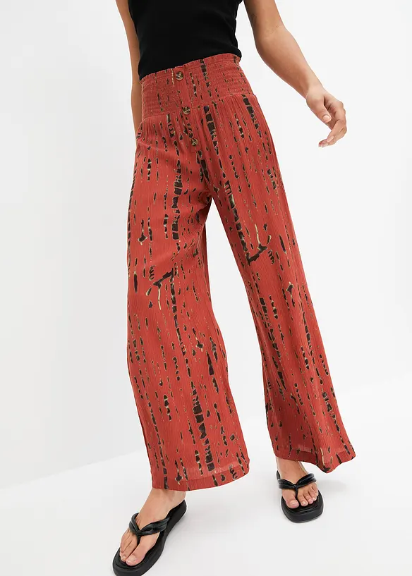 Palazzo-Hose aus fließender Viskose, bonprix
