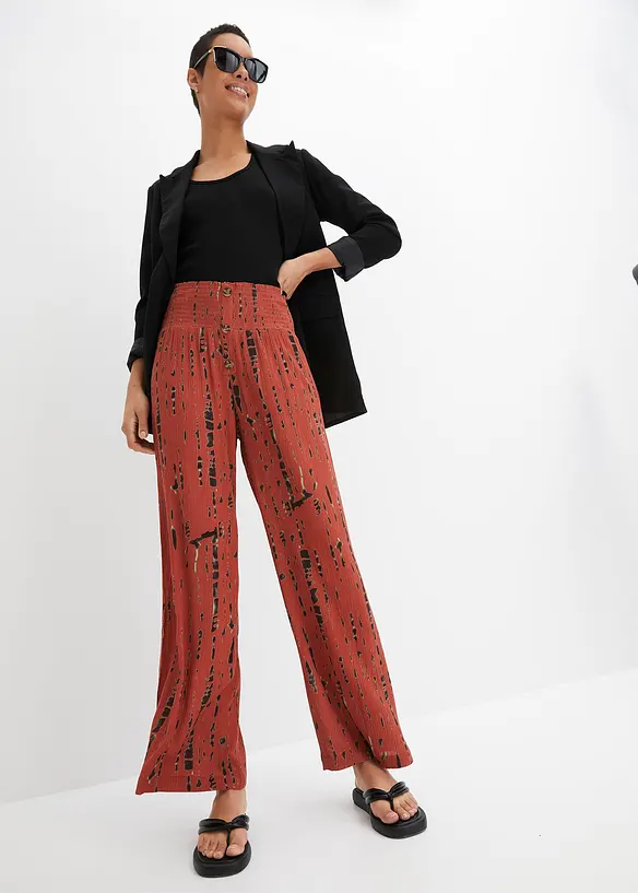 Palazzo-Hose aus fließender Viskose, bonprix