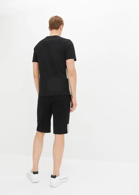 T-Shirt und Sweat-Bermuda (2-tlg.Set), bonprix