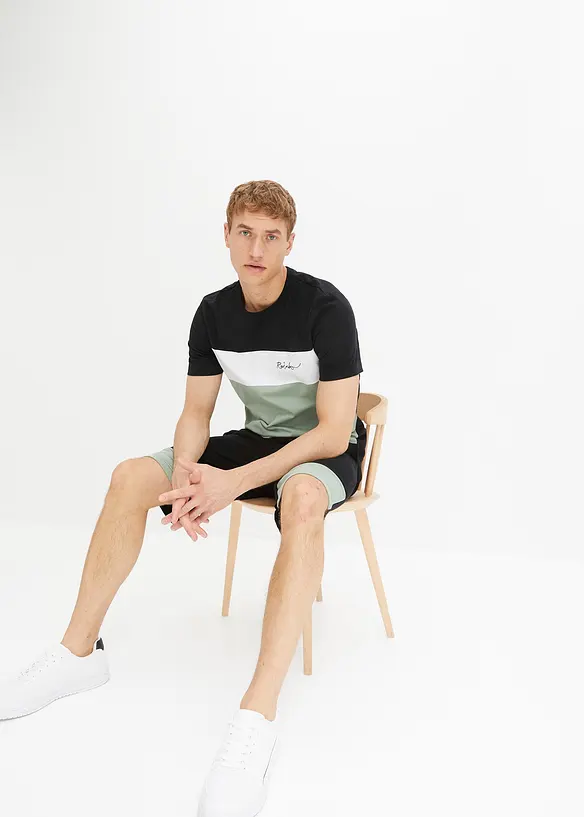 T-Shirt und Sweat-Bermuda (2-tlg.Set), bonprix