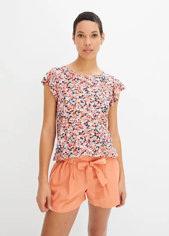 Shirt mit Volant-Ärmel, bonprix