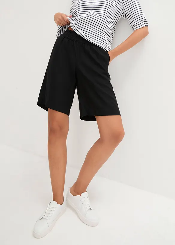 Bermuda en mélange lin et viscose, bonprix
