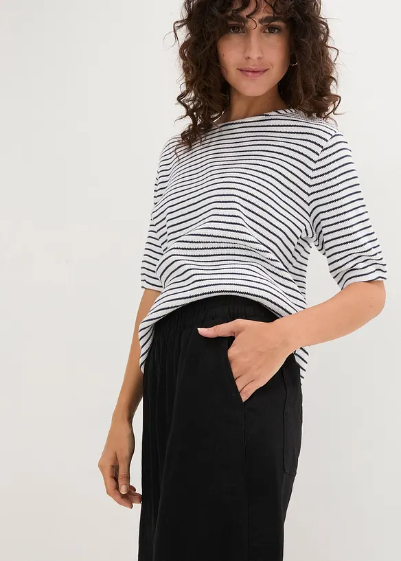 Bermuda en mélange lin et viscose, bonprix