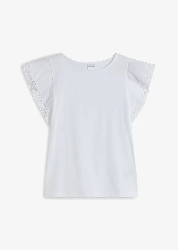 T-shirt avec dentelle, bonprix