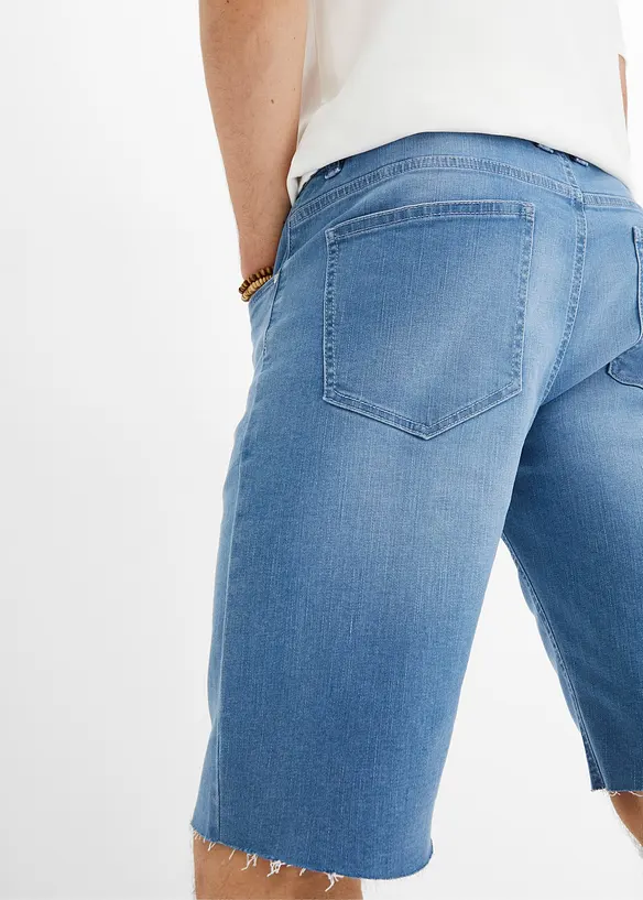 Bermuda en jean extensible, Loose, bonprix