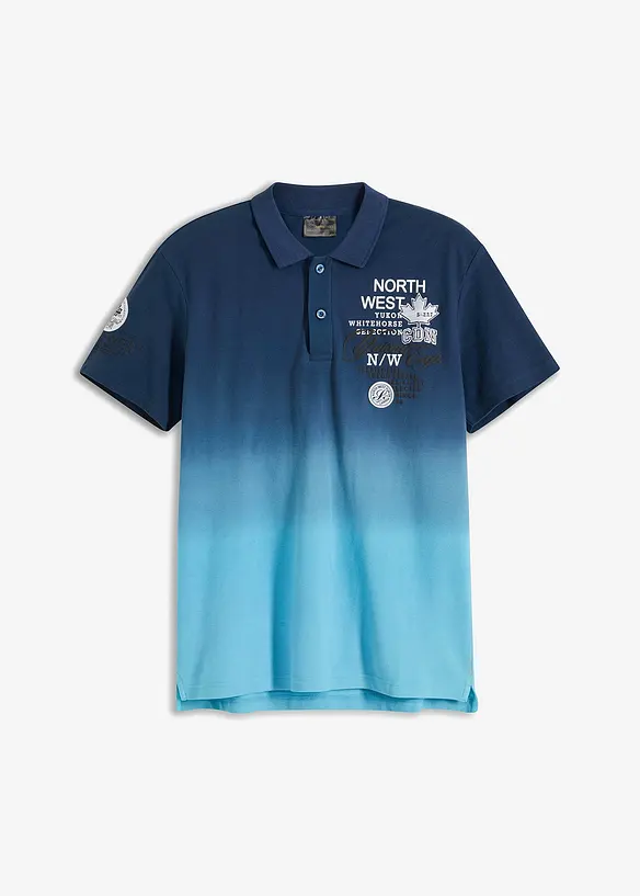 Polo avec dégradé de couleur, 100% coton, bonprix