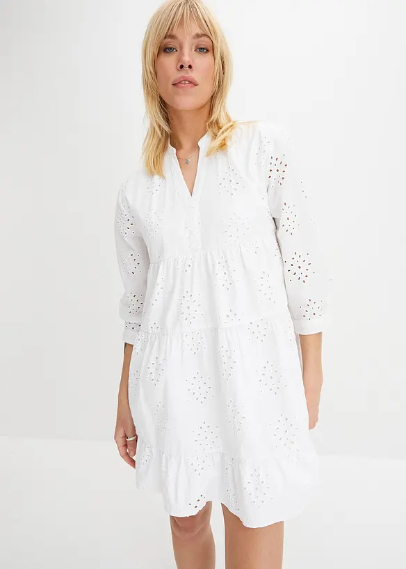 Robe-tunique en broderie anglaise, bonprix