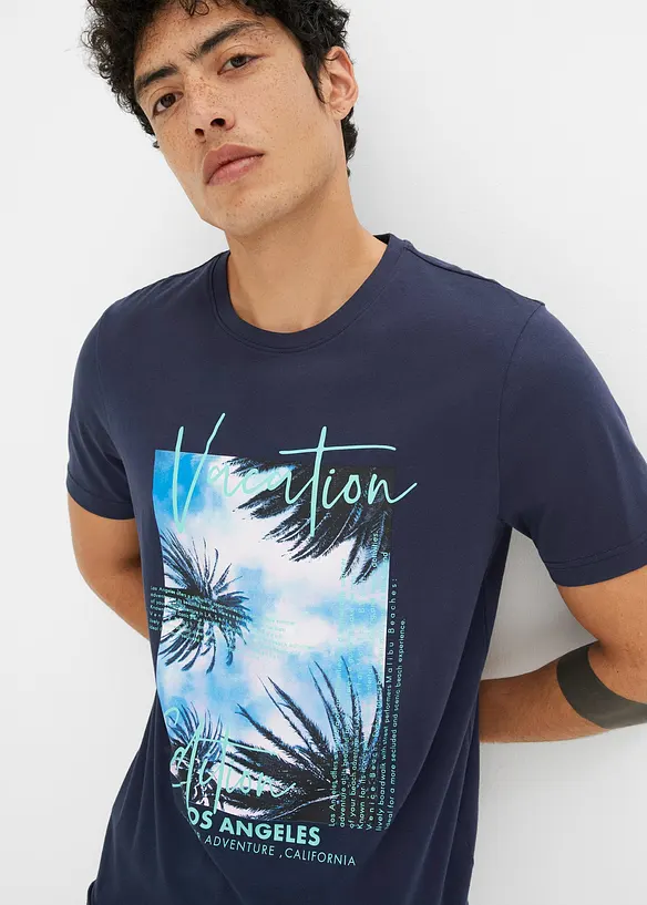T-shirt en coton avec imprimé photo, bonprix