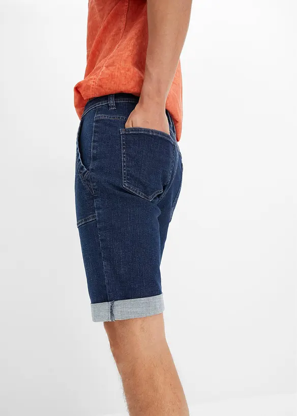 Bermuda en jean extensible, Regular Fit, bonprix