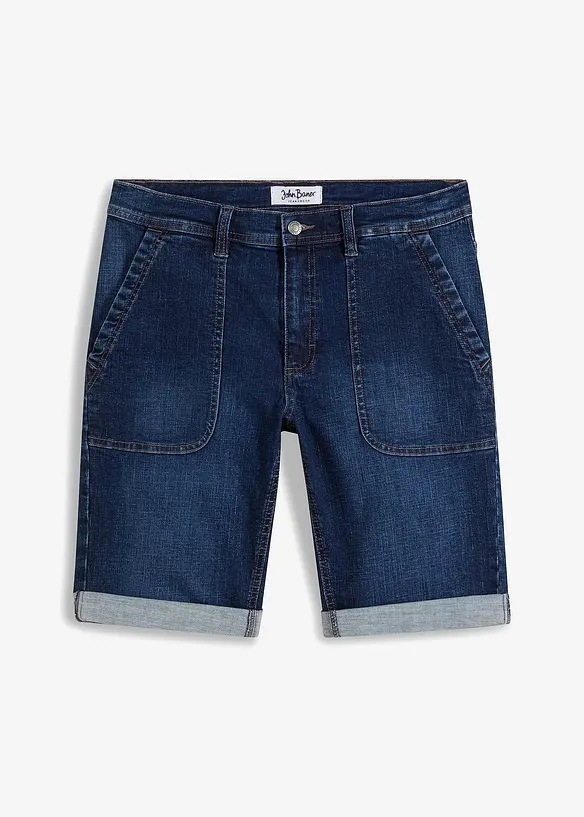 Bermuda en jean extensible, Regular Fit, bonprix