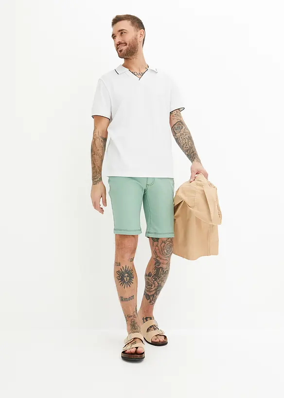 Bermuda en jean extensible, Regular Fit, bonprix