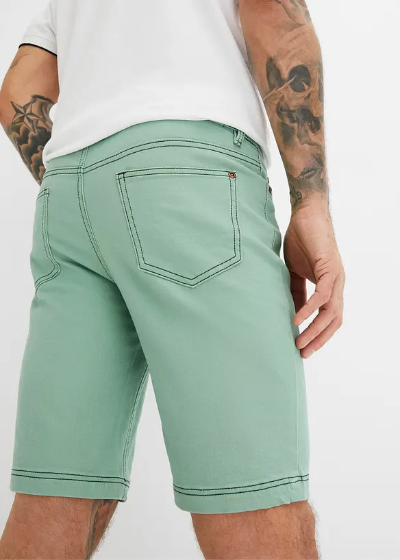 Bermuda en jean extensible, Regular Fit, bonprix
