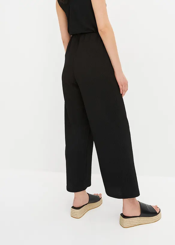 Pantalon large en jersey, bonprix