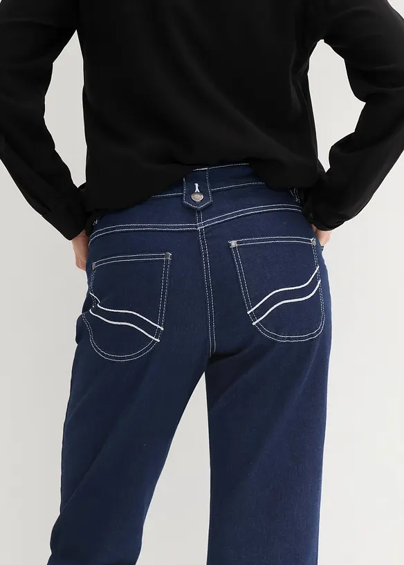 Jean corsaire, taille mi-haute, bonprix
