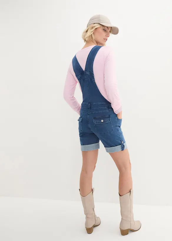 2-in-1 Umstands-Latzshorts und Bermuda-Latzshorts, bonprix