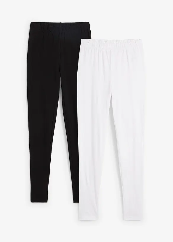 Leggings  mit reiner Bio-Baumwolle (2er Pack), bonprix