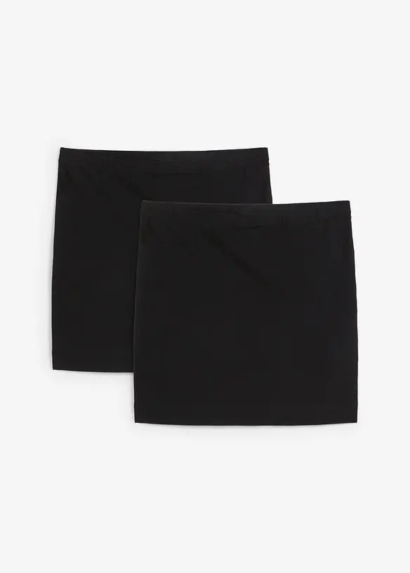 Lot de 2 jupes en jersey coton extensible, bonprix