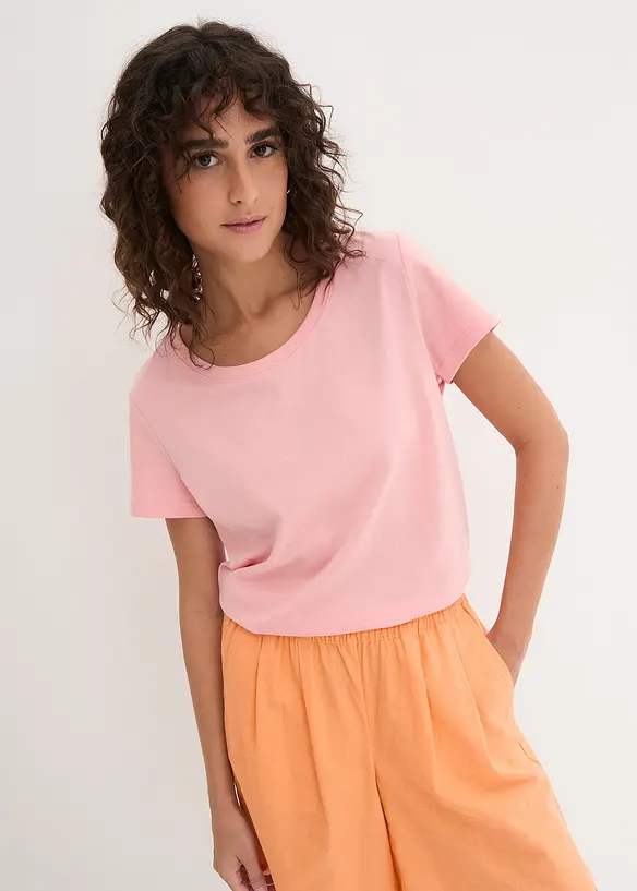 Lot de 5 T-shirts col rond, bonprix
