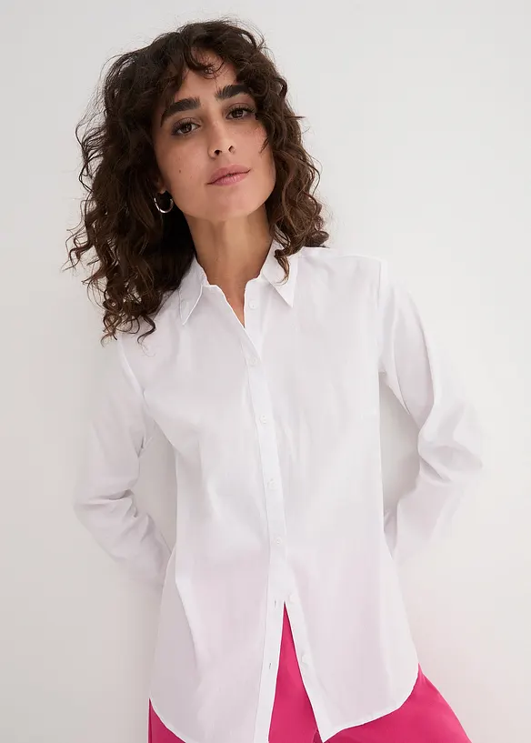 Stretchbluse, langarm, bonprix