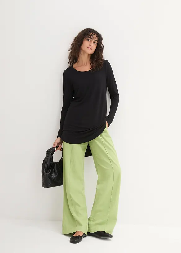 Viskose Longshirt, Langarm, bonprix
