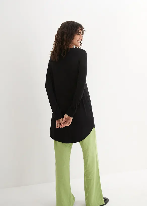 Viskose Longshirt, Langarm, bonprix