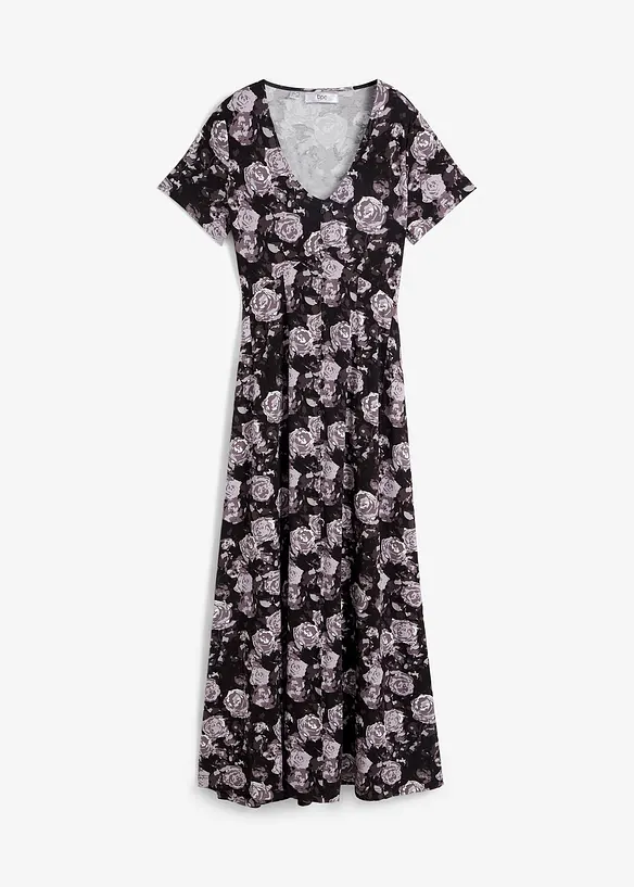 Robe longue et fluide en viscose extensible, bonprix