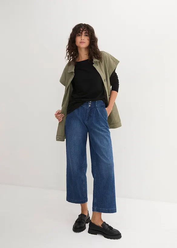 Langarm-Shirt mit reiner Bio-Baumwolle, bonprix
