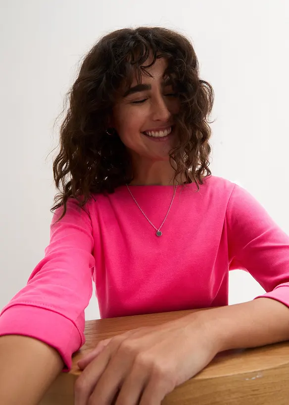 T-shirt manches longues 100% coton, bonprix