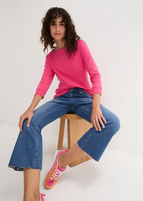 T-shirt manches longues 100% coton, bonprix