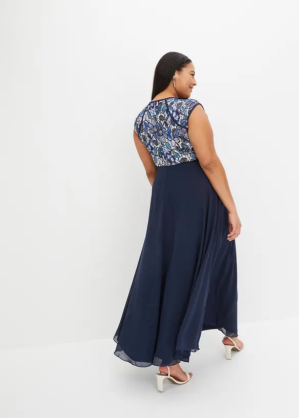 Robe longue à dentelle, bonprix