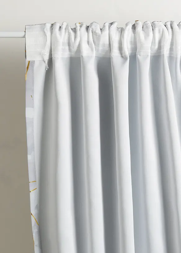 Verdunkelungsvorhang mit Glanzdruck (1er Pack), bonprix