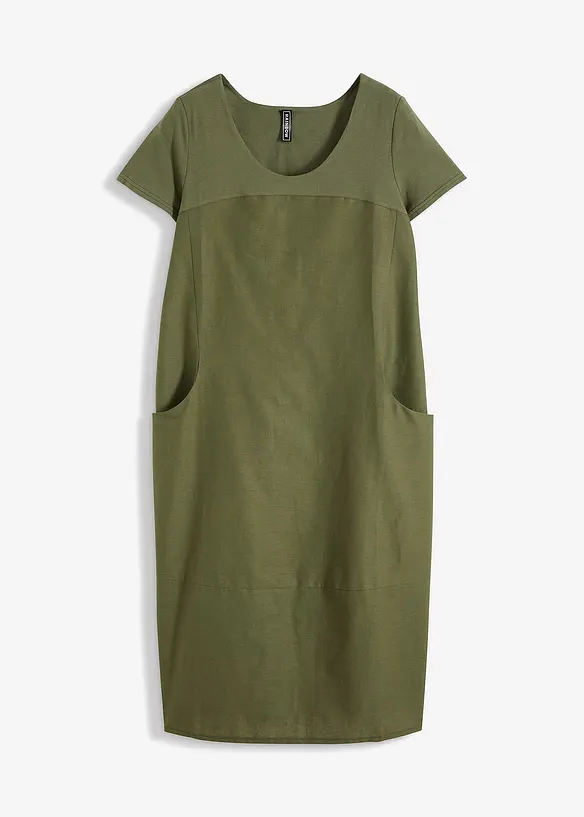 Robe légère en lin mélangé, bonprix