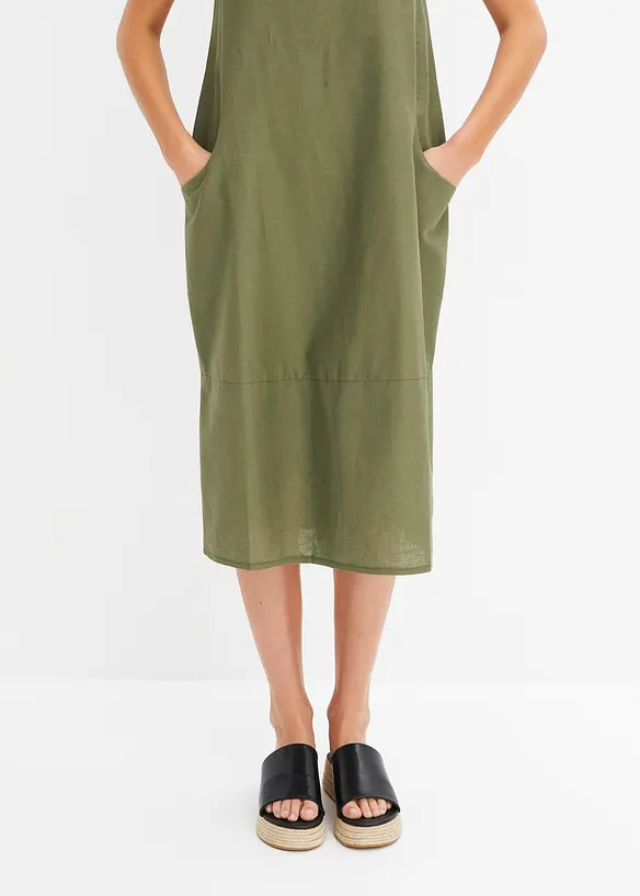 Robe légère en lin mélangé, bonprix