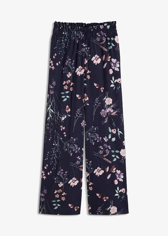 Jersey-Hose aus luftigem Crêpe, bonprix