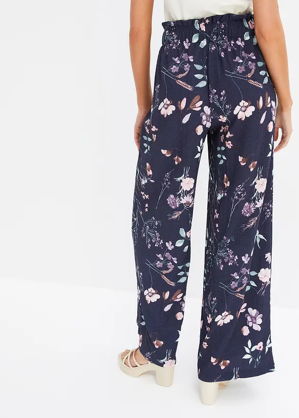 Jersey-Hose aus luftigem Crêpe, bonprix