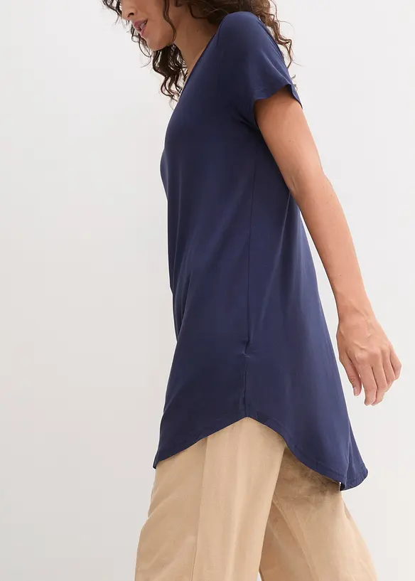 T-shirt long en viscose douce, bonprix