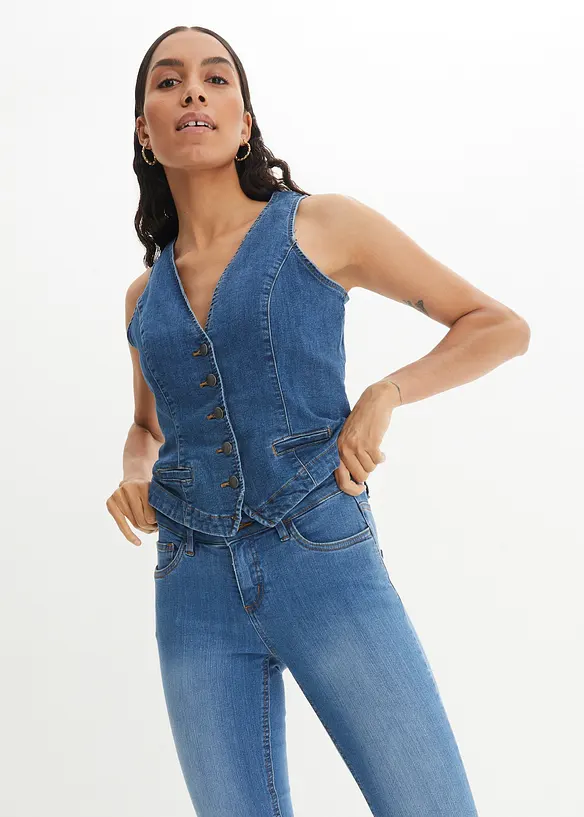 Skinny Jeans Mid Waist, Stretch, bonprix