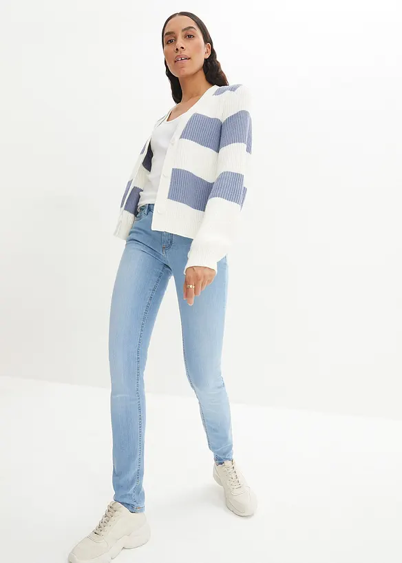 Jean skinny taille mi-haute, extensible, bonprix