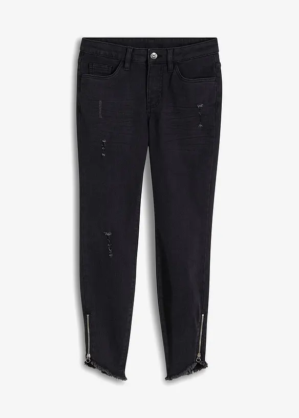 Jean skinny taille mi-haute, extensible, bonprix